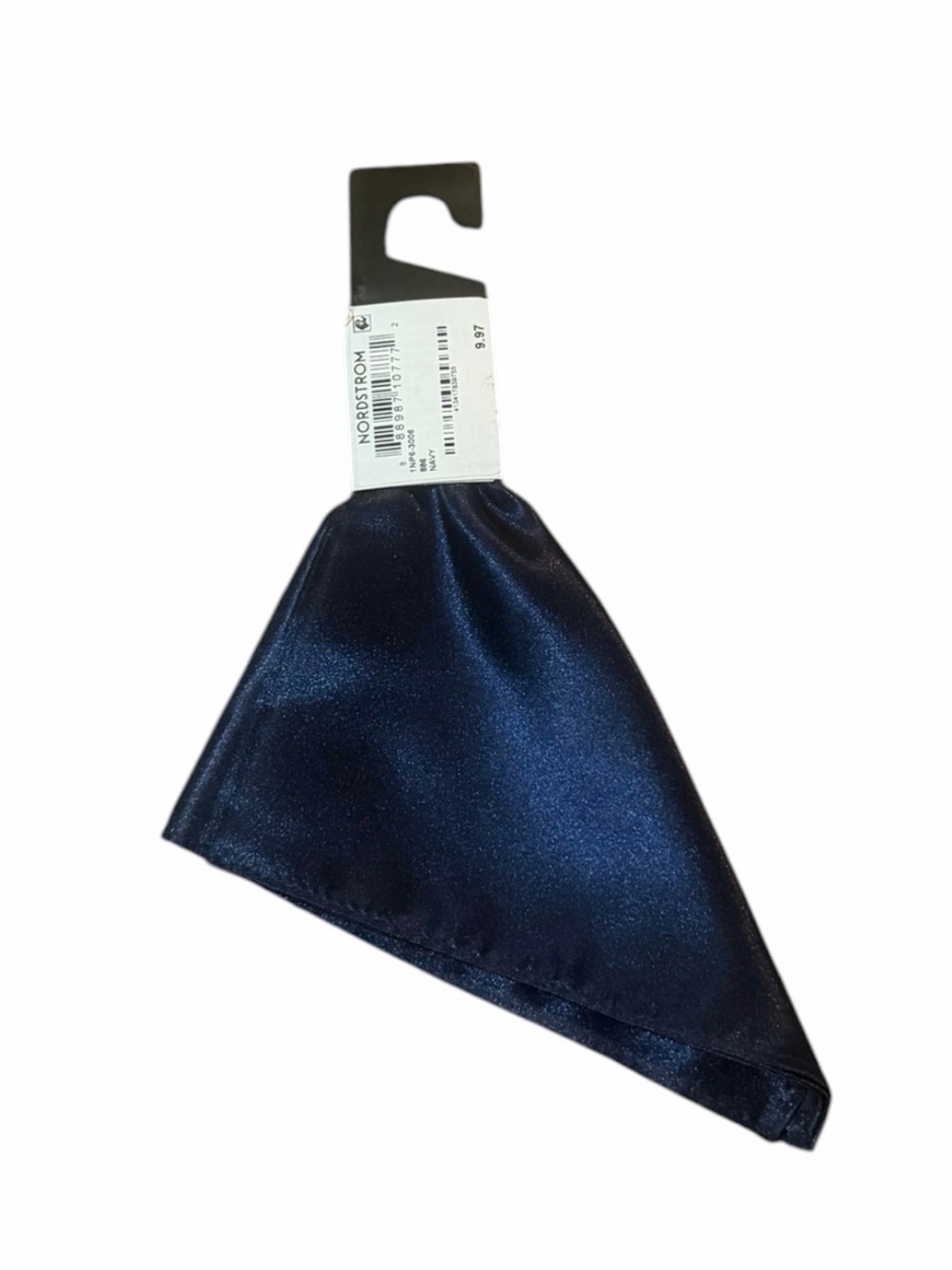 Nordstrom Men's Dark Navy Satin Pocket Square